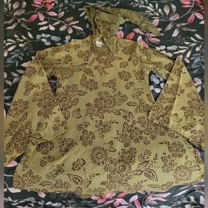 Olive Floral Fairy Tunic